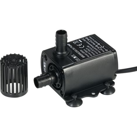 Mini pompe à eau submersible USB (DC 5 V 2,4 W 250L/H) réglable ultra silencieuse petite pompe à eau pour animaux de compagnie, aquarium, étang, hydroponie, intérieur ou extérieur (1/5)