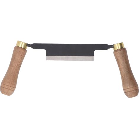 Outil à écorcer à main, droit, ergonomique, à double manche en bois, de 10 cm (4 pouces). (1/5)