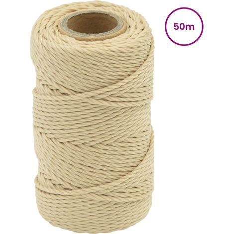 Maison Exclusive - Bootsseil 2 mm 50 m Natur (1/5)