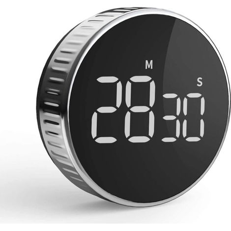 Küchentimer, Countdown-Küchentimer, ideal für Kochkurse, digitaler Magnettimer, LCD-Bildschirm, Drehregler, Zeitmanagement-Tool (1/5)