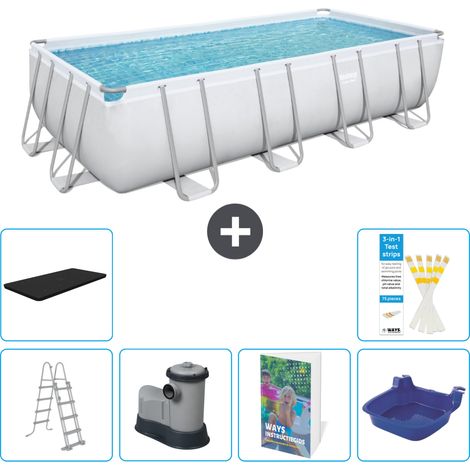 Bestway Power Steel Rechteckig - 549x274x122 cm - 7-teilig S662