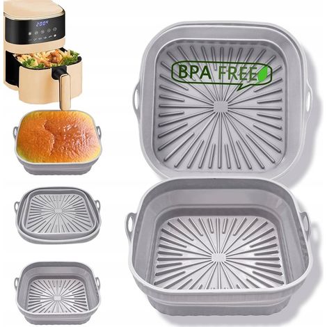 Silikonformeinsatz für fettfreie Heißluftfritteuse (quadratisch)