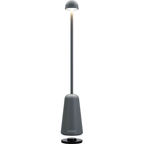Luminaire extérieur Sompex Minimax aluminium gris Ø 5 cm lumière chaude IP54 compatible variateur 160 lm réf. 78612 (1/3)