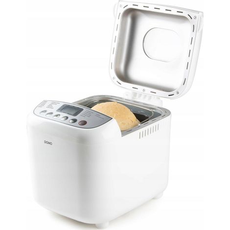 Domo B3976 macchina per il pane bianca con 17 programmi