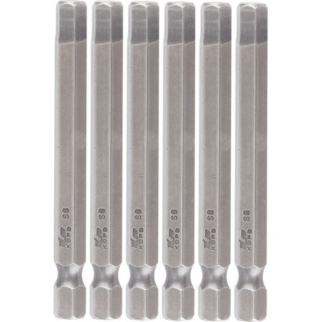 10-teiliges Set elektrischer Schraubendreherbits, 6 mm Sechskant, stark magnetisch, gehärtet, S1/4 65 mm (1/5)