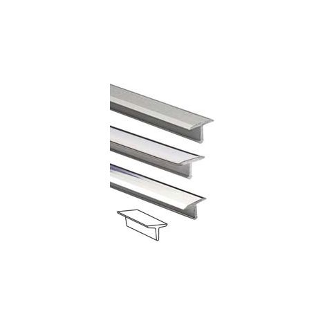 PROFILO T MT 0,9- - mm.14x9 alluminio argento satinato - 5 pezzi