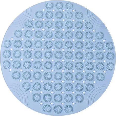 Tapis de bain antidérapant, coussin de douche rond en plastique, coussin de massage (1/3)