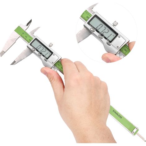 Pied à coulisse numérique précis en acier inoxydable haute résistance, règle électronique de 200 mm (1/5)