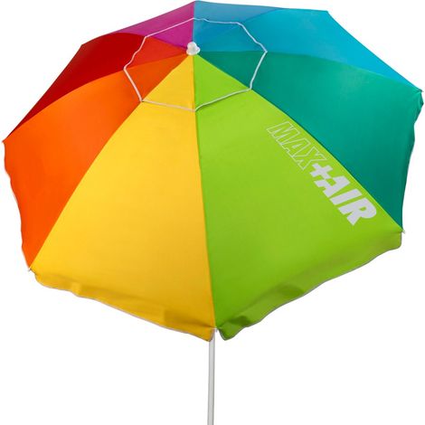 Parasol de Playa Aktive Beach Resistente al Viento Multicolor 220 cm (1/5)