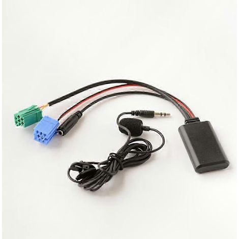 Adaptateur de câble audio AUX Bluetooth 5.0 pour systèmes audio de voiture fabriqués entre 2005 et 2011, offrant une solution de connexion durable et fiable. (1/4)