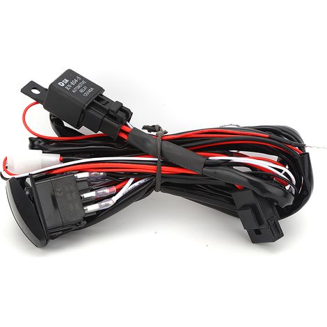 Universeller Kabelbaumsatz mit LED-Arbeitsleuchte für 12/24V-Nebelscheinwerferleiste (1/5)