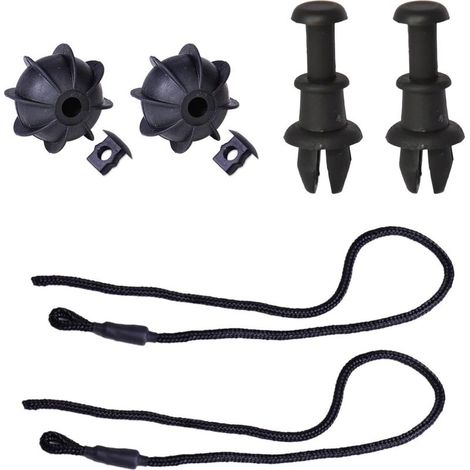 Voiture Corde Universelle,Corde de Fixation de la Cloison du Coffre,Sangle de Fixation de Couvercle de Coffre,Clips de Séparation de Bagages,Sangle de Plage Arrière 2 Pièces (1/5)