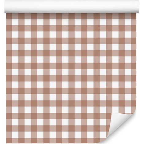 Beige-weiße Stoffmustertapete für Wohn- und Schlafzimmer, 50 x 1000 cm (1/5)