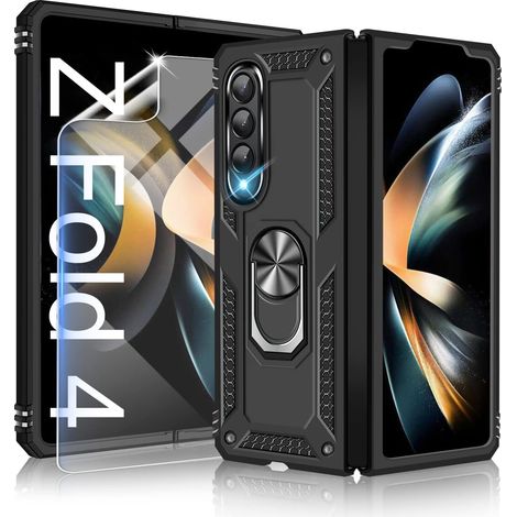 CUSTODIA PER SAMSUNG GALAXY Z FOLD 4 SCHERMO NERO CON SUPPORTO SM-F936U (1/5)