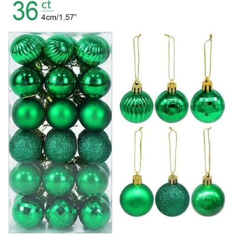 Boules de Suspension pour Décoration d' Arbre de Noël, Pendentif d'Ornement pour Maison, Accessoire de Décor pour Nouvel An-36 (1/2)