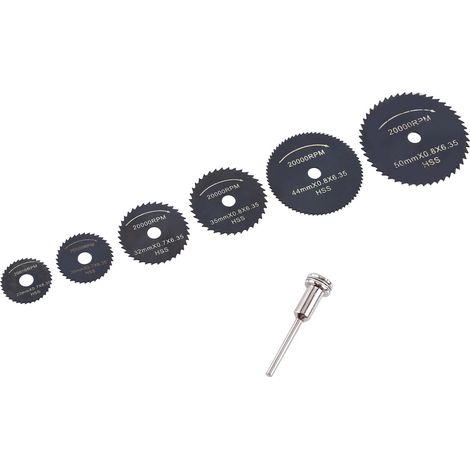 1 Set HSS Mini Circular Saw Blades Cutting Disc Power Tools for Wood Plastic Aluminum