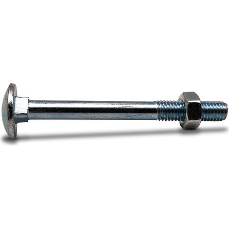 Vierkantschrauben – 20er-Pack – Verzinkter Stahl – Befestigung für Holz und Metall – Türen, Zäune, Schlösser – 6 x 80 mm (1/5)