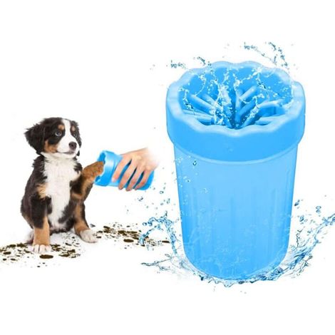 Paw Cleaner Paw Cleaner Brosse de nettoyage des pieds Nettoyant pour pattes de chien pour animaux de compagnie (Bleu)-Fei Yu (1/5)