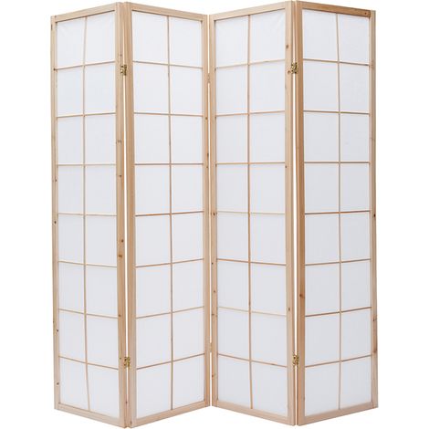 Biombo japonés de madera y papel IKUYO