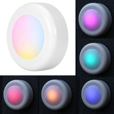 Lampe de chevet LED sans fil RGB 12 couleurs à intensité variable (1/5)