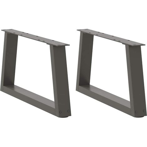 Couchtischbeine V-Form 2 Stück Anthrazit 70x(30-31,3) cm Stahl