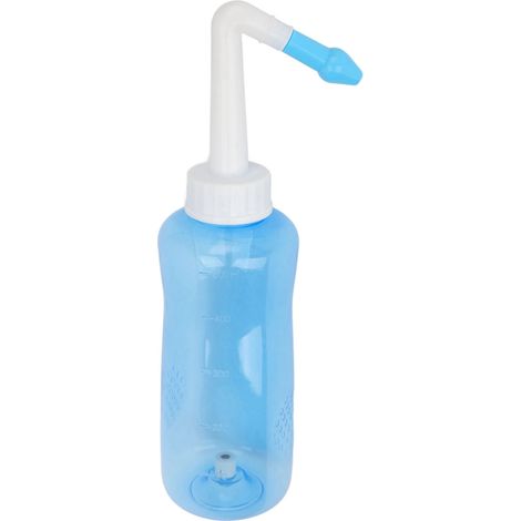 Nettoyeur nasal pour une respiration facilitée avec 2 embouts, flacon de 500 ml, pour adultes et enfants. (1/5)