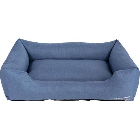 Sofa pour Chien Waterproof - Panier Imperméable, Durable et Tout Confort pour Petits à Grands Chiens - Facile à Laver - Couleur Bleu L, 100 x 70 x 26 cm (1/5)