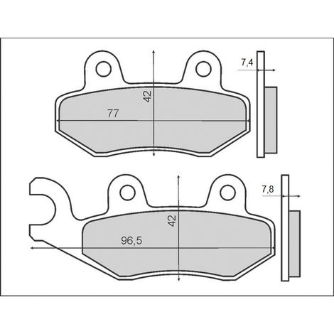 PASTILLAS DE FRENO BRENTA KH135 / KH214 (ORGÁNICAS)