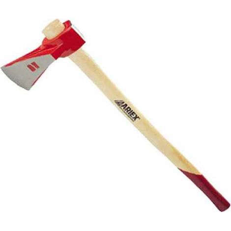 Ariex 634-17 Scure Taglio+Spacco in Acciaio Forgiato Temprato con Manico in Legno Verniciato 90 cm colore Multicolore