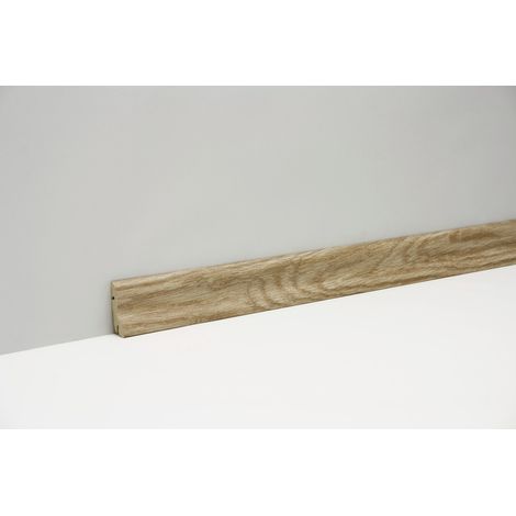 Classen Clip-Fußleiste 240 cm 40 x 20 mm Eiche sägerau Leisten (1/2)
