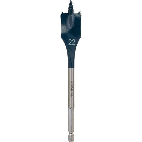 1x Mèche plate Self Cut Speed (Bois, avec queue six pans 1/4" Ø 22 mm Longueur 152 mm, Accessoire Perceuse à percussion) (1/4)