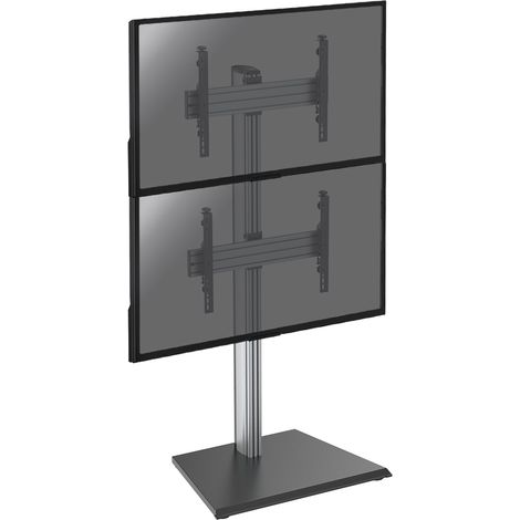 Support sur pied pour 2 écrans TV 40''-65'' - Hauteur 175cm - A poser (1/3)