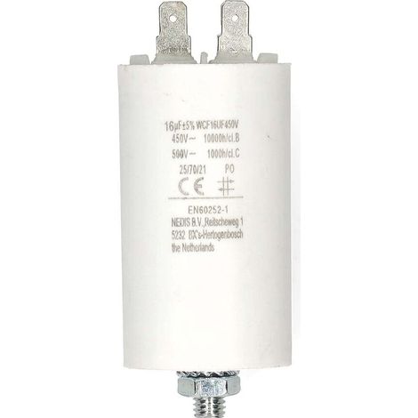 Nedis Multipack Kondensator / 16 uF / 450 V / Faston / 10 Stück - 10 Stück