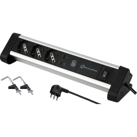 Electraline multipresa da tavolo con caricatore computer pd type c 60w 61907 (1/4)