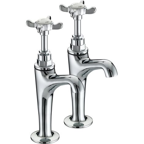Bristan 1901 HNK High Neck Kitchen Sink Taps Pair - Chrome Tap (1/2)