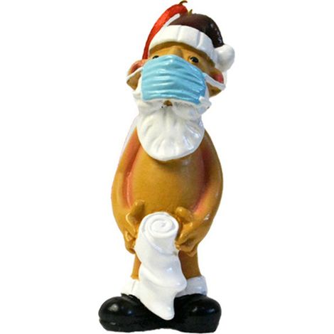 Pendent Resine Noel Decoratif Pere Noel Nu Drôle Ornement Arbre De Noel Pour Porte Mur Fenêtre-KZQ (1/5)