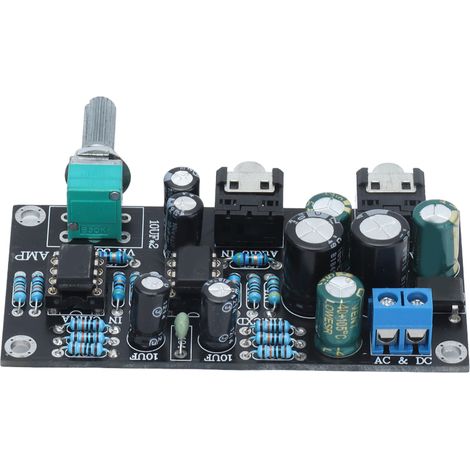 Module amplificateur audio 2 canaux sur circuit imprimé, alimentation simple, composant 47, carte de circuit ampli stéréo (1/5)
