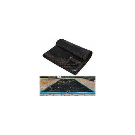 Couverture Filet de Feuille pour Piscine Rectangulaire, Bâche Protection Piscines Hors-Sol, Extérieur Bloquer Feuilles Mortes et Débris 2×3m(6,5x10ft) (1/4)