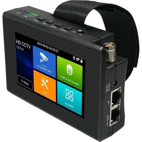 Testeur de vidéosurveillance prenant en charge la caméra IP IPC1800plus 1080P 5-en-1 TVI AHD CVI Analogique IP CCTV Caméra Testeur Intégré Batterie Testeur De Sécurité Moniteur Test Vidéo PTZ (1/5)