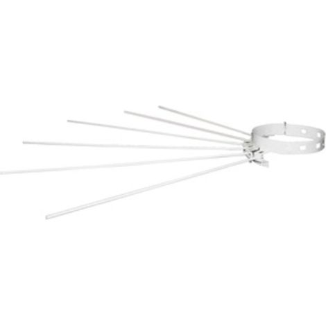 STENDIBIANCHERIA A RAGGIERA D 8/14 CM BIANCO- 10,0 pz