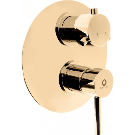 Mitigeur douche encastrable SEINA avec arrêt automatique laiton doré (1/3)