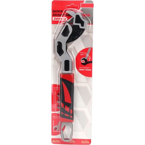 Clé auto-serrante à 3 faces avec poignée antidérapante professionnelle pour automobile et usage domestique multifonction (1/5)