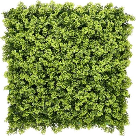 Mur végétal artificiel - Panneau de mousse vert vif - 100x100 cm