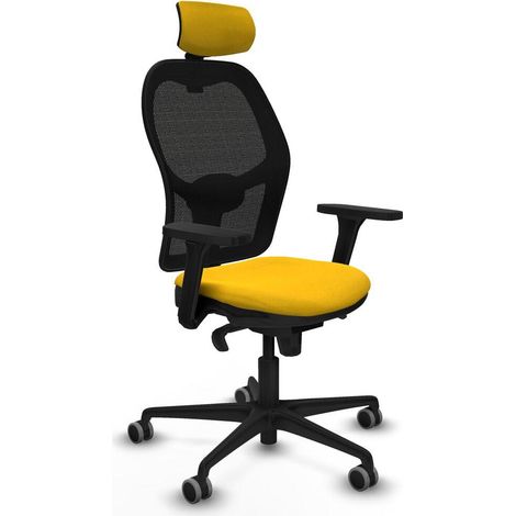 Piqueras y Crespo Jorquera Sedia da Ufficio Gialla Confortevole