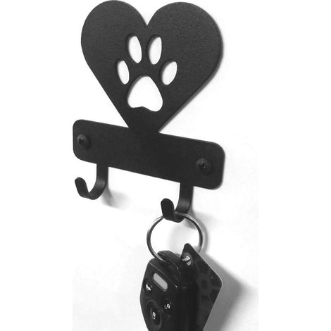 Porte-Clefs Forme Patte De Chien - Support Mural 5 Crochets - 3,5 Pouces - Pour Clés, Laisse, Masques Et Accessoires (1/5)
