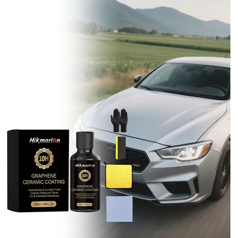 Graphene Ceramic Coating Kit for Daily Car Paint Hydraulic Maintenance, Gloss and Cleaning -- 50ml Set -- BIEMMEDUE (1/5)