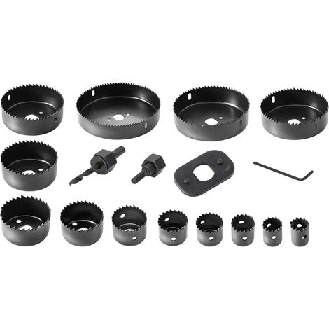 Scie cloche en acier au carbone pour perceuse électrique avec mandrin et joint pour la découpe de panneaux