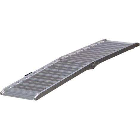 Mw Tools – Rampe de chargement aluminium pliable 400kg 2135x500mm – Largeur utile 450mm – Antidérapante – AOP2002