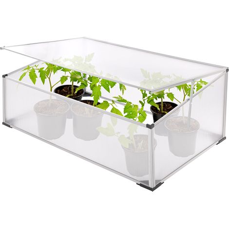 Frühbeet Kleinbeet 101x60x41cm mit Aluprofil, hoher UV-Schutz, Belüftungsdach (1/5)