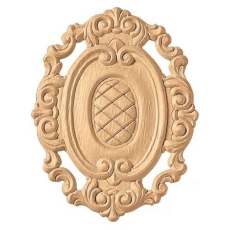 Fregio decorazione in legno cod 13103 - mm 165 x 130 (1/2)